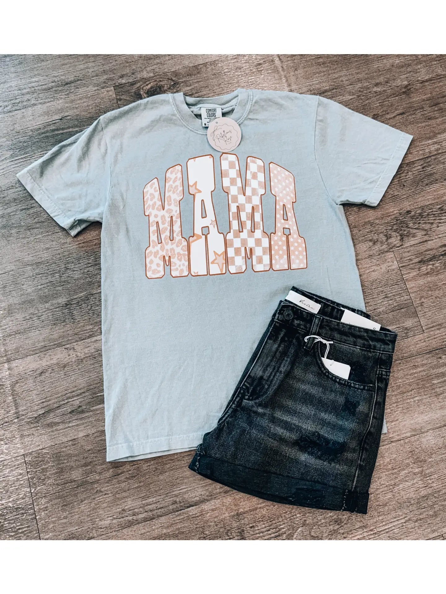 Brown Mixed MAMA Graphic T-Shirt