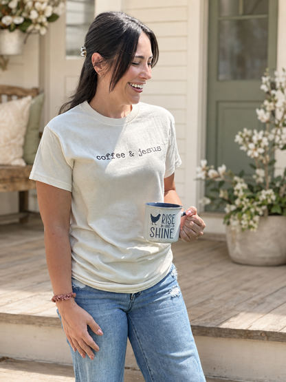 Coffee & Jesus Graphic Heavy Cotton Tee