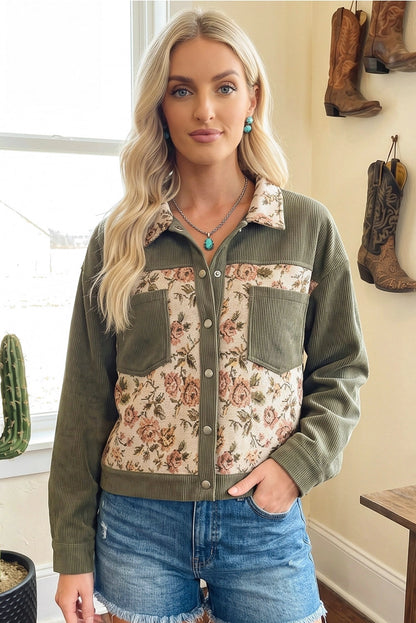 Wildflower Patchwork Utility Jacket