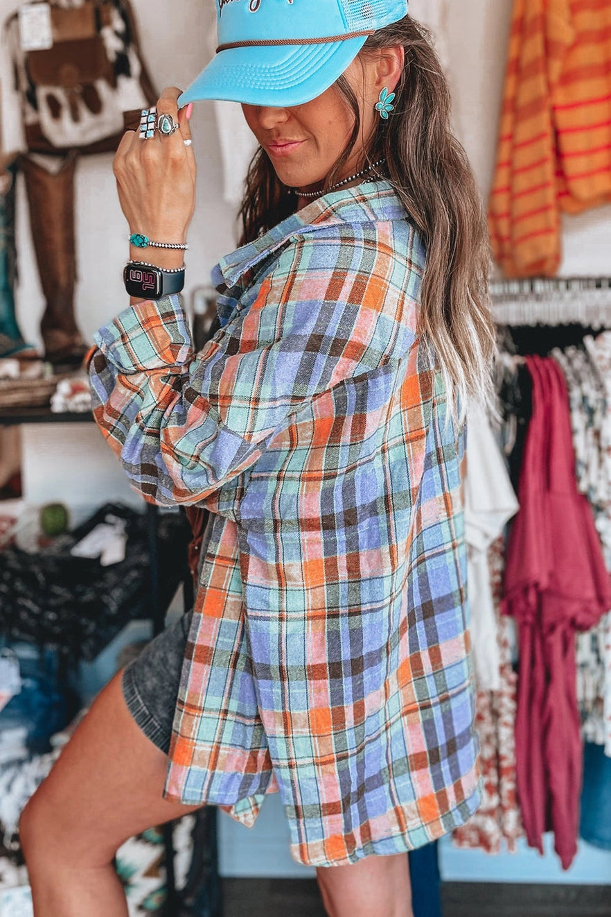 Plaid Print Loose Vintage Flannel