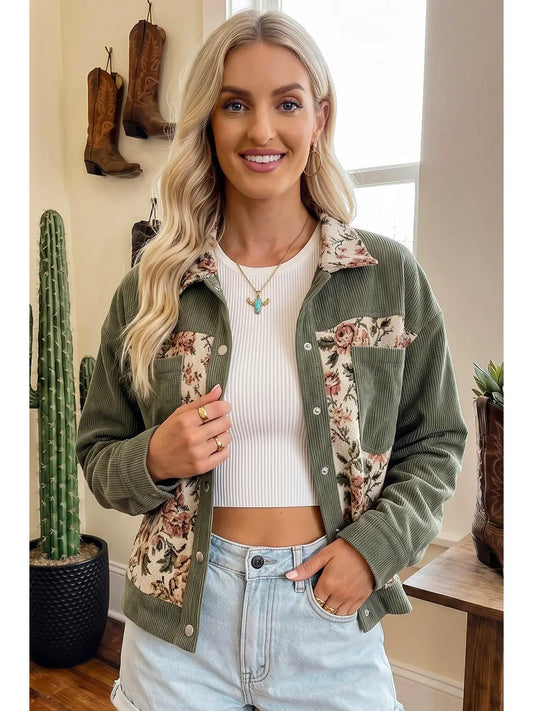 Wildflower Patchwork Utility Jacket