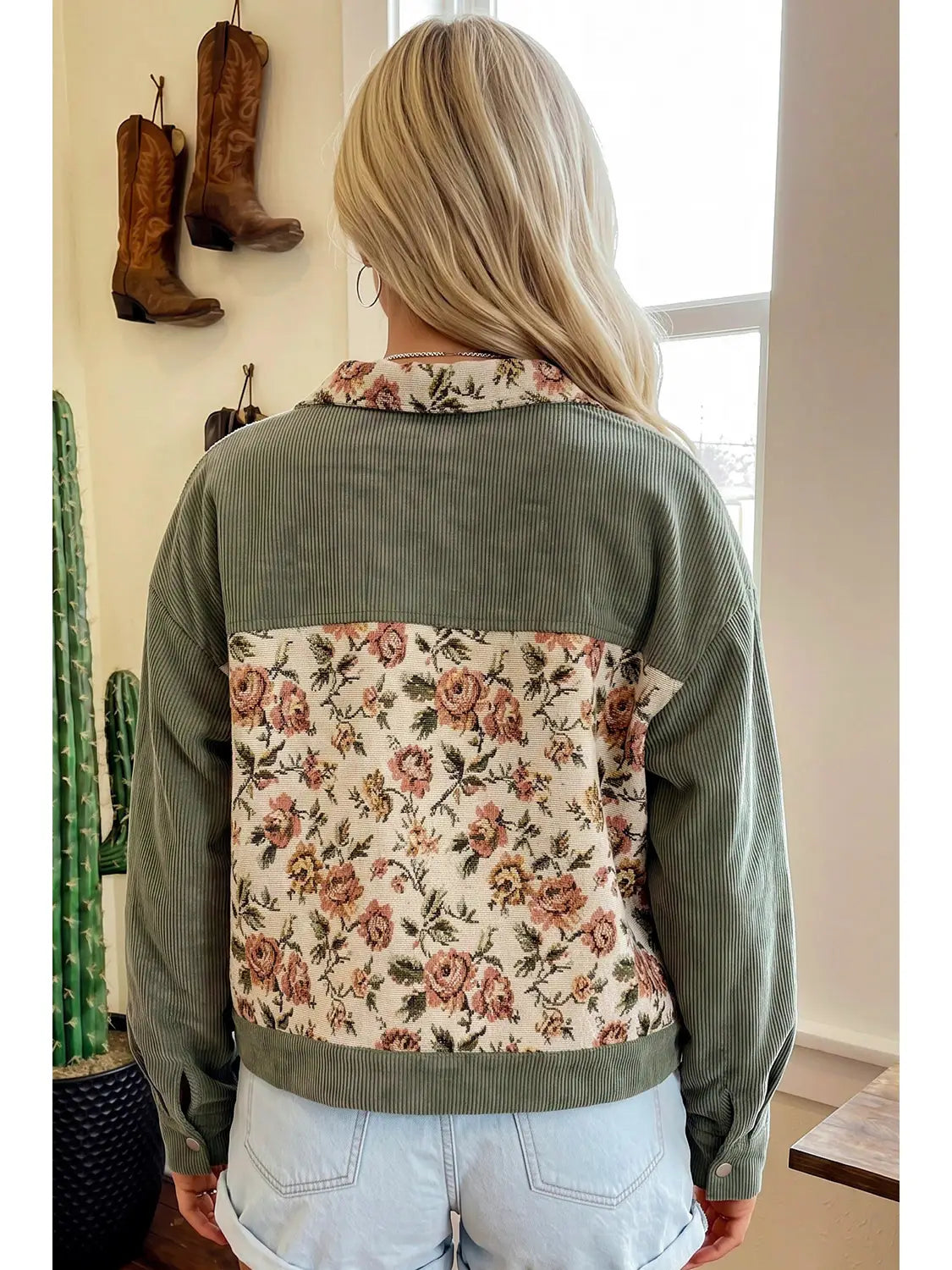 Wildflower Patchwork Utility Jacket